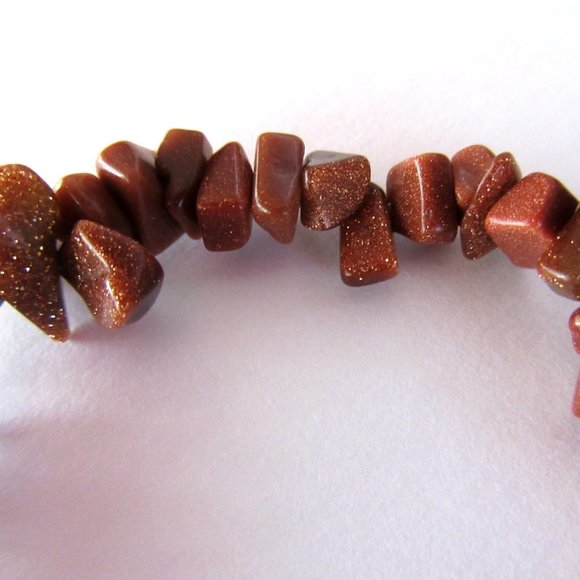 Quartz stone chip bracelets - set of 3 multi stone - Picture 5 of 5